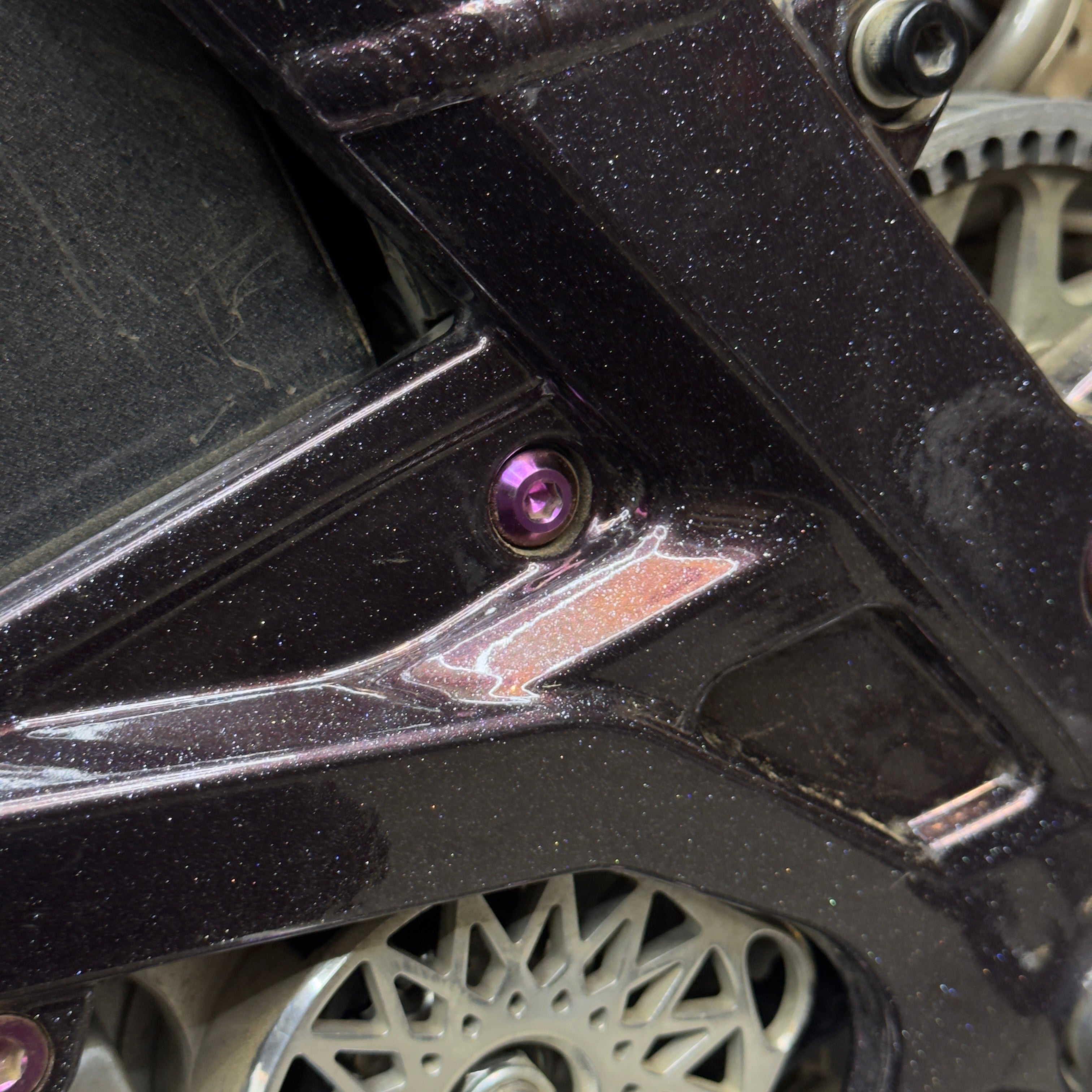 Pink Battery Tray Bolts (Set of 2)