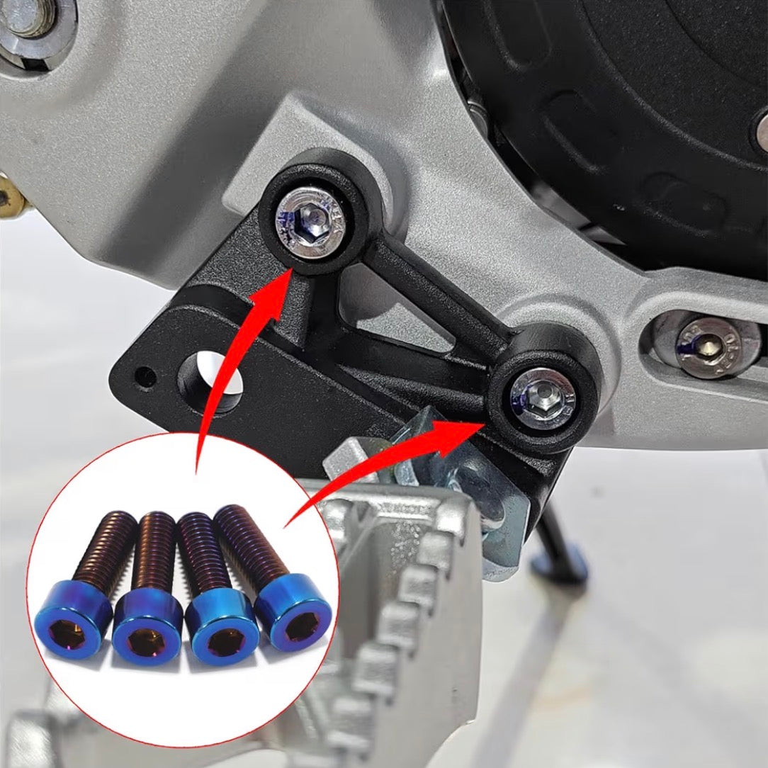 Titanium bolts for Peg Bracket