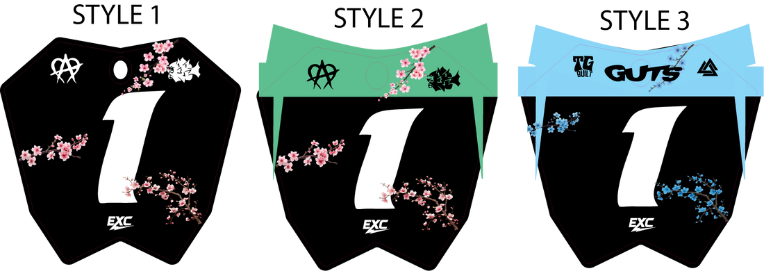 Exc Cherry Blossom Rtr Front Plate Decal