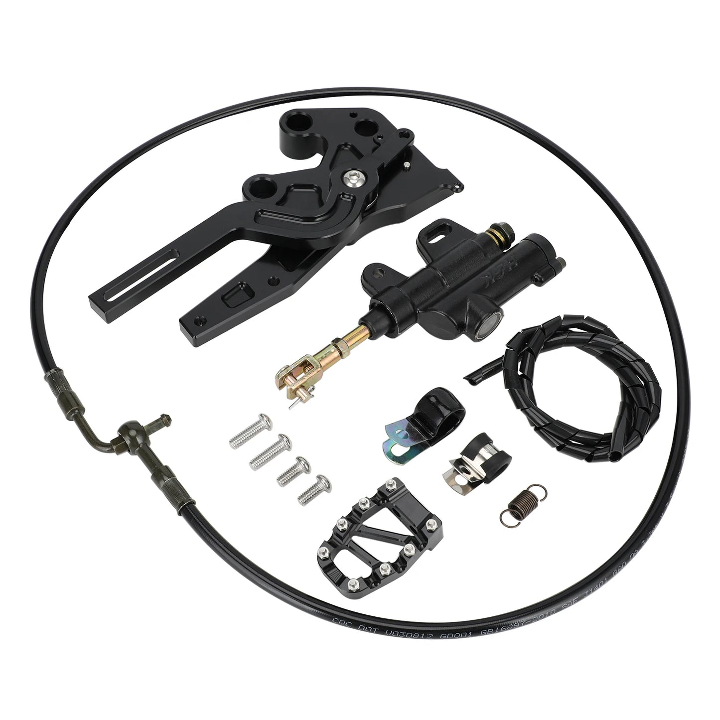 Rear Hydraulic Foot Brake Caliper Pedal Lever Kit Dirt E-Bike For Surron Sur-Ron Lightbee Light Bee X S Segway X160 Motorcycle
