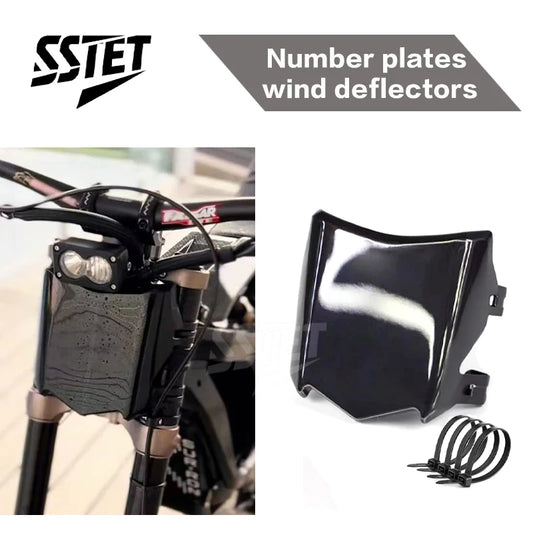 Light Bee X Modified Plastic Front Number Plate License Plates Cover For SUR Pit Dirt Bike Sur Ron Motorcycle Accessories