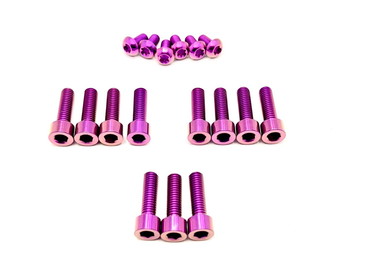 Titanium EXT Ferro Fork 11/17 Piece Bolt Kits